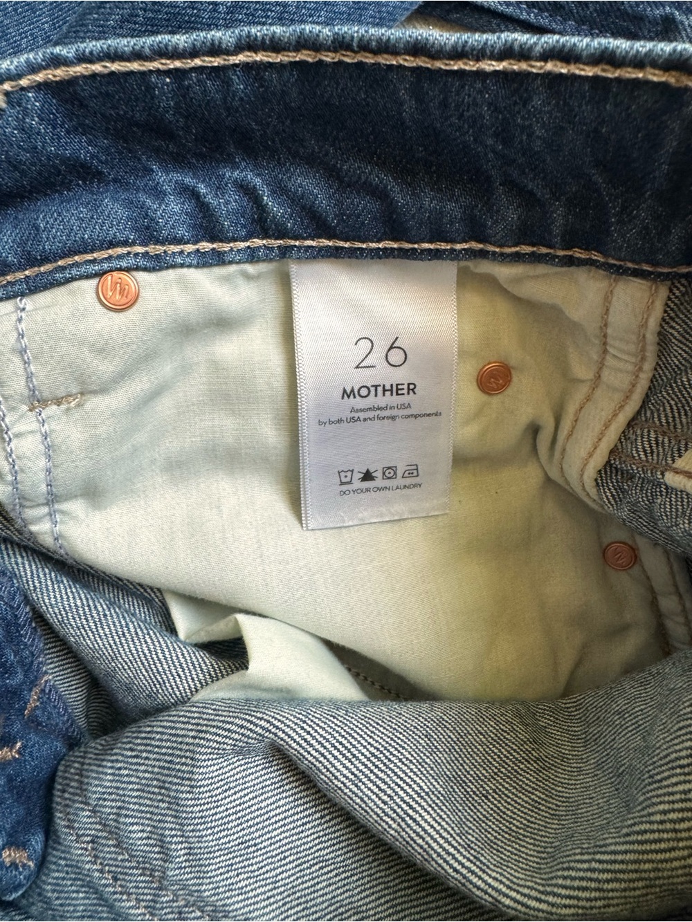 Mother The Delinquent Button Ankle in Run With It, size 26, NWT - Picture 10 of 12
